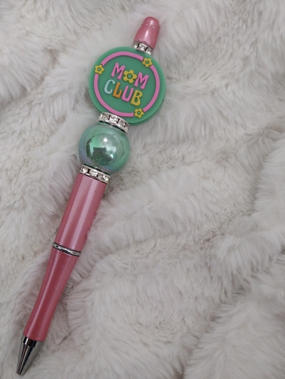 Mom Club Pink & Mint Decorative Ballpoint Pen